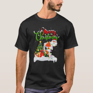 Funny Koi Fish Älskare Julafton Lighting Koi jul T Shirt