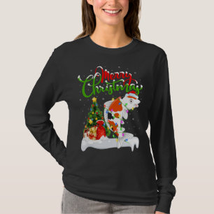 Funny Koi Fish Älskare Julafton Lighting Koi jul T Shirt