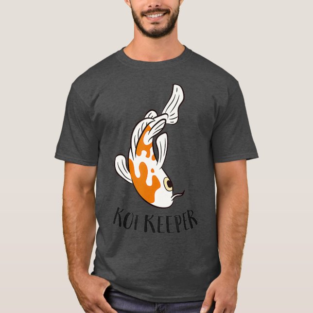 Funny Koi Keeper Japanese Koi Fish Lover T Shirt (Framsida)
