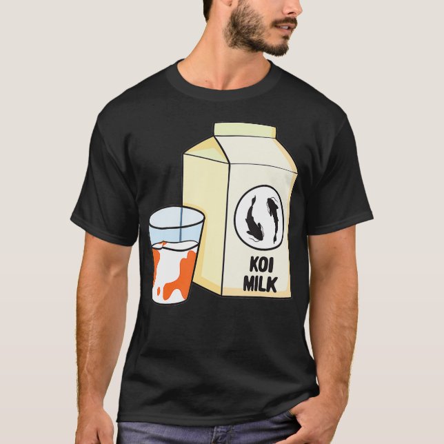 Funny Koi Mjölk Shirt Funny Koi Fish T (Framsida)