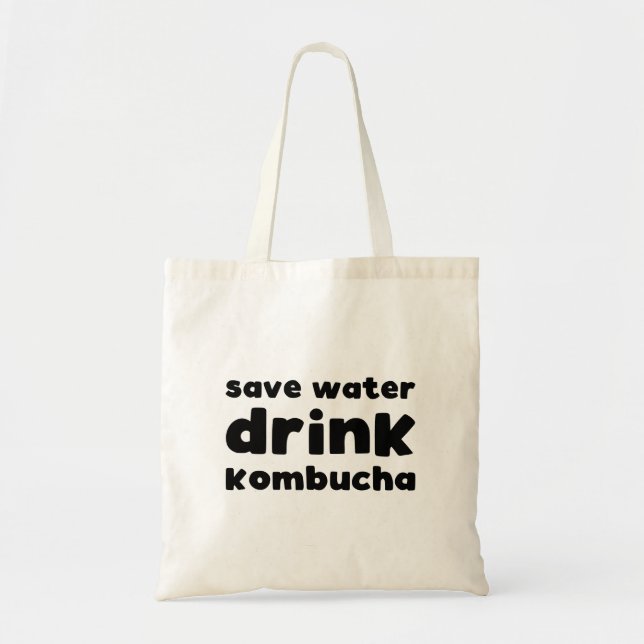 Funny Kombucha Tote Bag Tygkasse (Framsidan)
