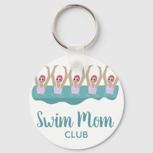 Funny konstgjord Synchro Swimming Swimmers Simma M Nyckelring