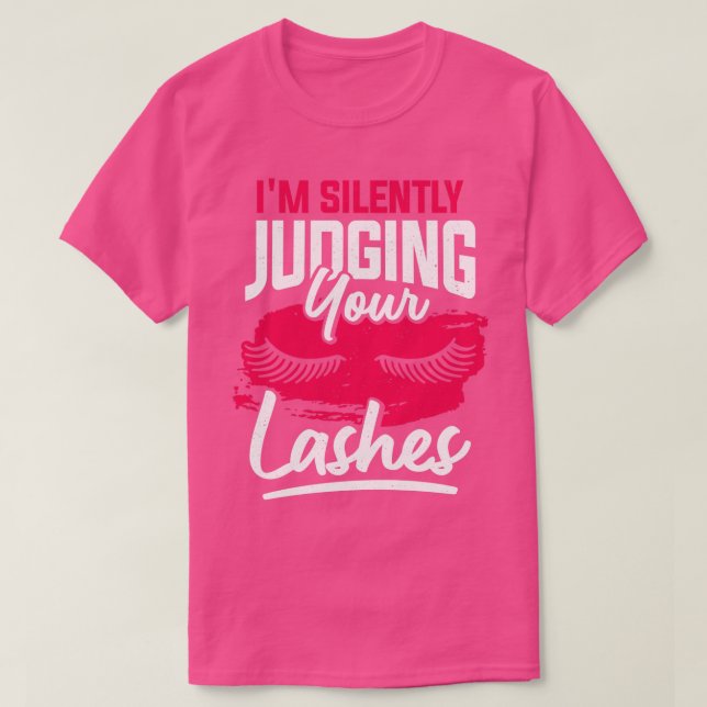 Funny konstnären "Lash Cosmetolog Gift" T Shirt (Design framsida)