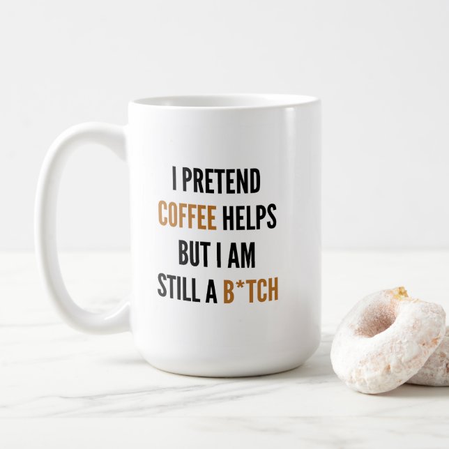 Funny Kontors humor Kaffemugg (Med munk)