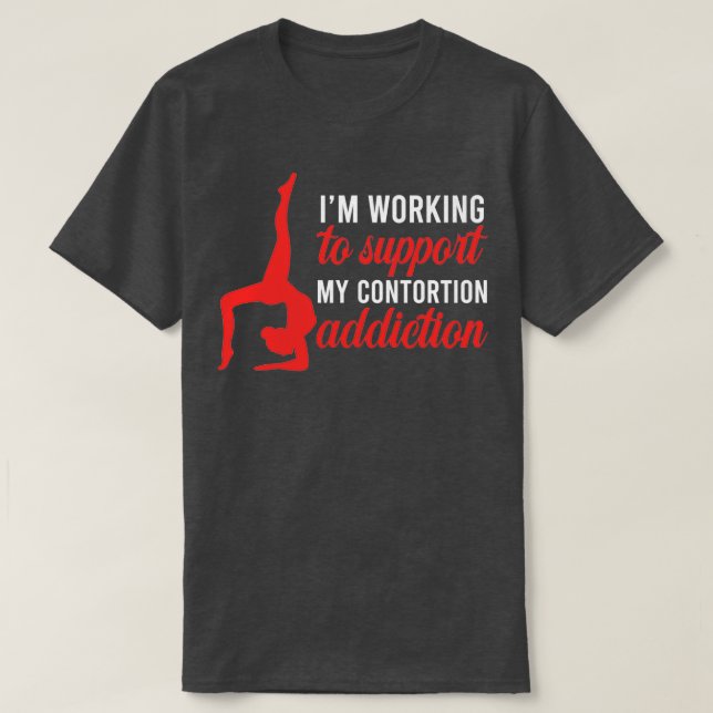 Funny kontortionist Circus Gymnast Exercise Traini T Shirt (Design framsida)