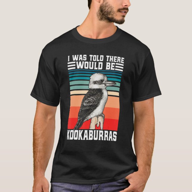 Funny Kookaburra Australian Bird watcher laughing  T Shirt (Framsida)