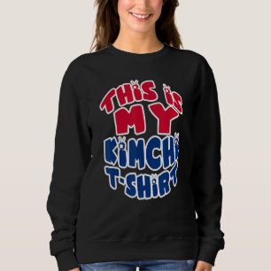 Funny Korea My Kimchi Tee koreansk Flagga Design F
