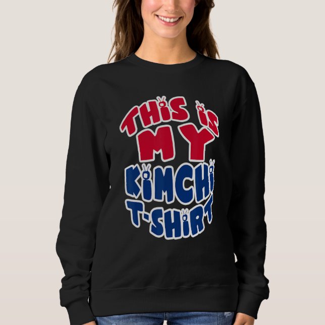 Funny Korea My Kimchi Tee koreansk Flagga Design F (Framsida)