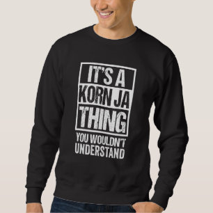 Funny Korn Ja Breed Breeder Quote Korn Ja Cat Kärl Lång Ärmad Tröja