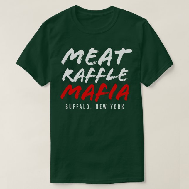 Funny Kött Raffle Shirt Kött Raffle Mafia Buffalo T Shirt (Design framsida)