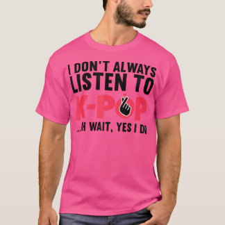 Funny Kpop Art för att Tonåring flickor, koreansk T Shirt