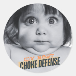 Funny Kraga Maga Min bäste Choke Defense Sticker Runt Klistermärke