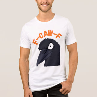 Funny Kråka för Arg "F CAW F" T-Shirt Design