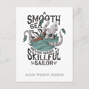 Funny Kraken Sailor Seaman Navy Octopus Monster Vykort
