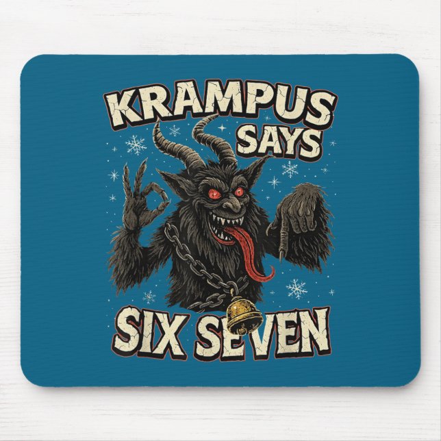 Funny Krampus Says Six Seven 6 7 Meme Christmas Ho Musmatta (Framsidan)