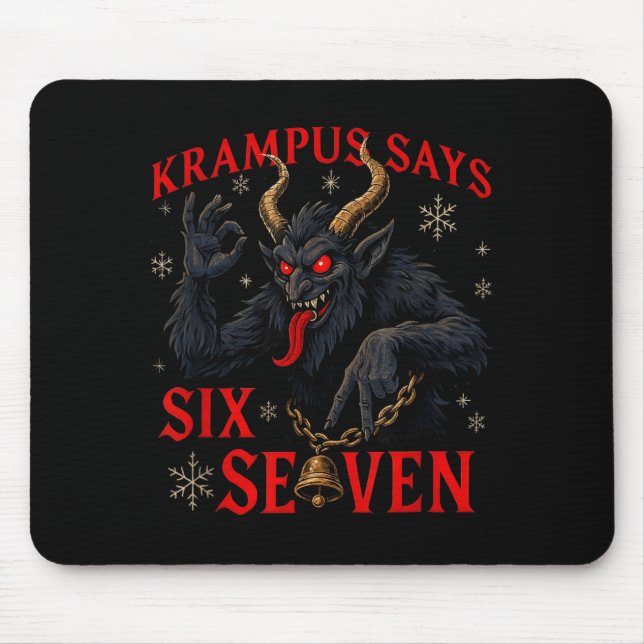 Funny Krampus Says Six Seven 6 7 Meme Christmas Xm Musmatta (Framsidan)