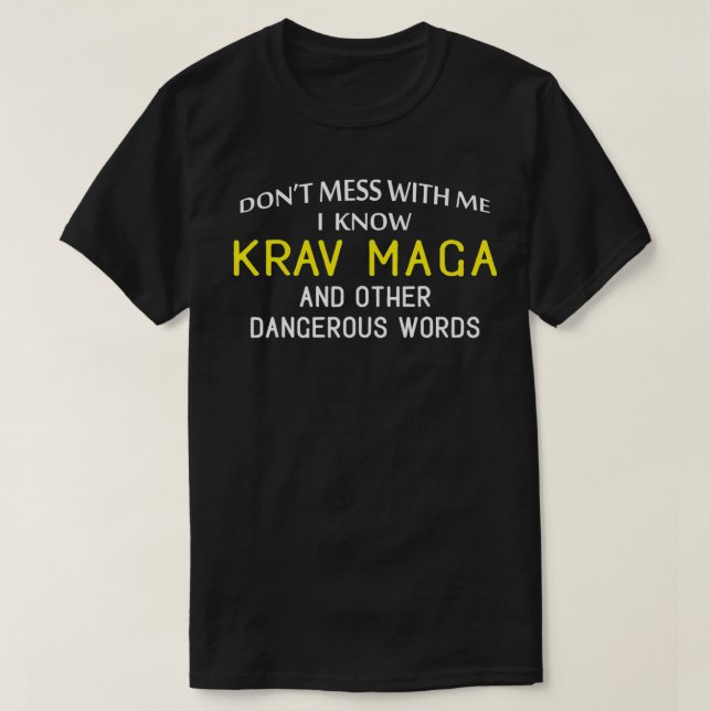 Funny Krav Maga för Martial Arts Älskare T Shirt (Design framsida)