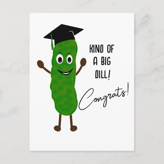 Funny Kreativ Studenten Pun Dill Studenten-kort Vykort (Framsida)