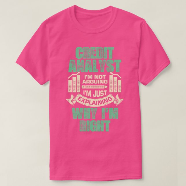 Funny Kredit Analyst Gift T Shirt (Design framsida)