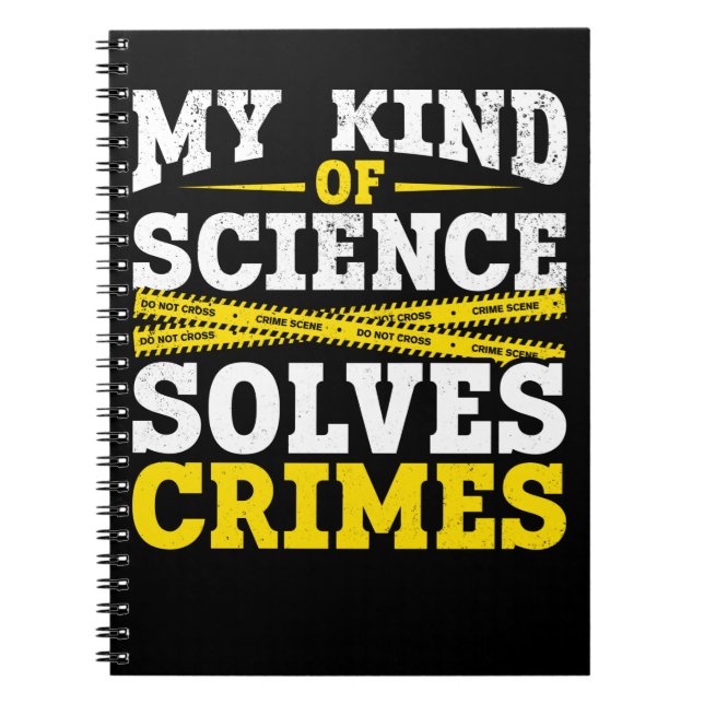 Funny kriminaltekniker Forensic Science Crime Solv Anteckningsbok (Framsidan)