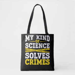 Funny kriminaltekniker Forensic Science Crime Solv Tygkasse