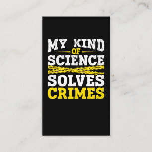 Funny kriminaltekniker Forensic Science Crime Solv Visitkort