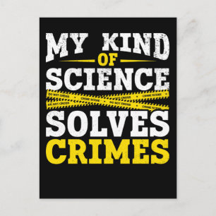 Funny kriminaltekniker Forensic Science Crime Solv Vykort