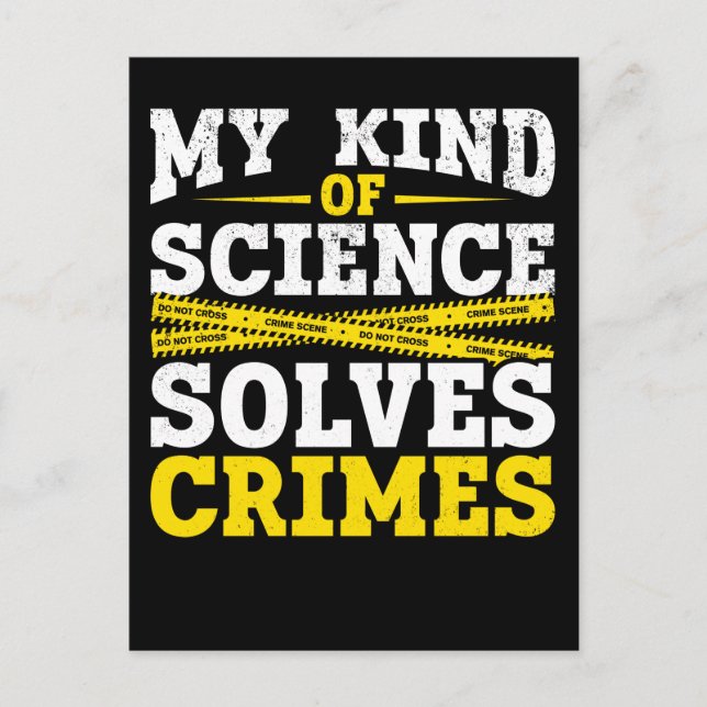 Funny kriminaltekniker Forensic Science Crime Solv Vykort (Framsida)