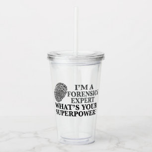 Funny kriminalteknisk expert take away mugg