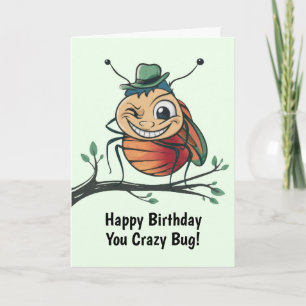 Funny Kryp Birthday Kort