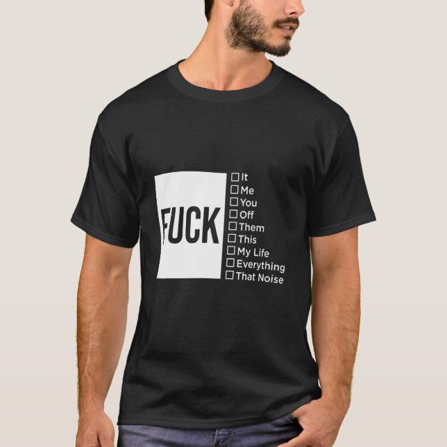 Funny kryssruteoffert t shirt (Framsida)