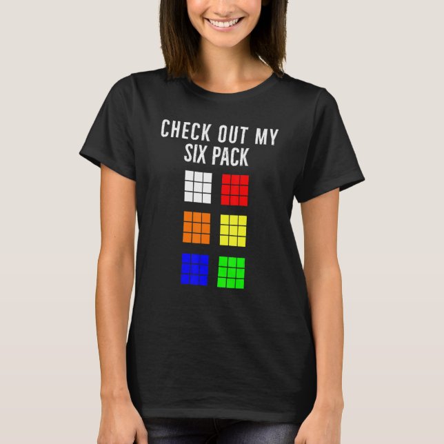 Funny kubhastighet - kolla in min sexpack Mat T Shirt (Framsida)