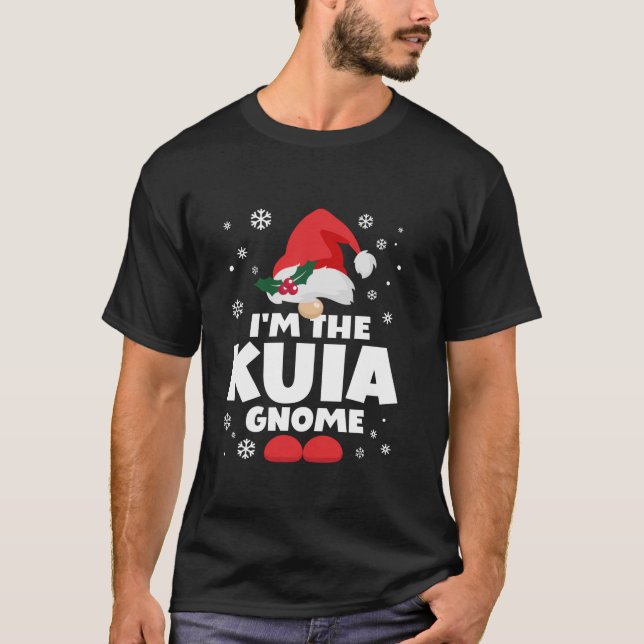 Funny Kuia Gnome Family Matching Group Happy Chris T Shirt (Framsida)