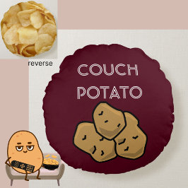 Funny "Kumpotatis" + Potato Chip Binge Watching Rund Kudde