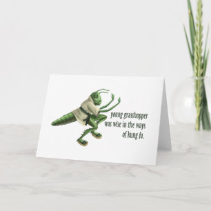 Funny Kung fu Grashopper Kort