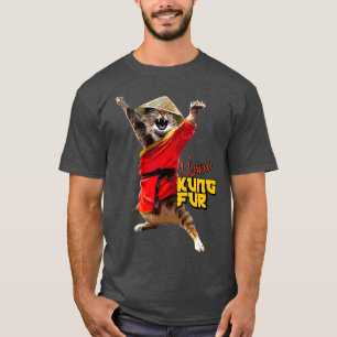 Funny Kung fu Kat för martialkonst Fläkt I Know T Shirt
