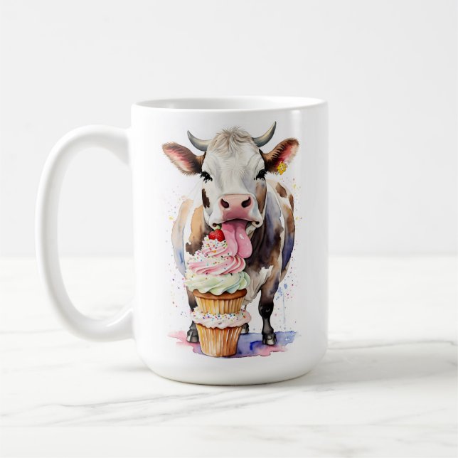 Funny kupa Slickande Muffinsar för kow Älskare Kaffemugg (Vänster)