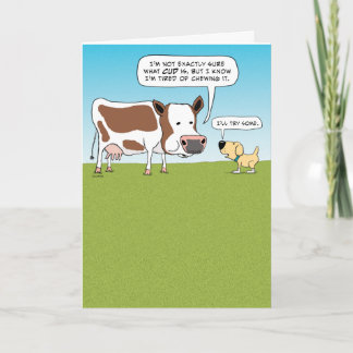 Funny kupong och Hund-födelsedagskort Kort