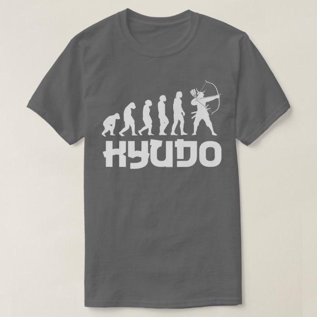 Funny Kyudo Evolution Design Japansk arkitektur Sa T Shirt (Design framsida)