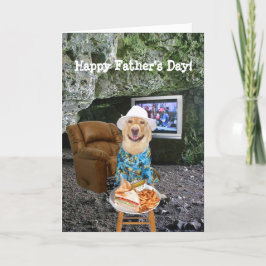 Funny Lab Man Cave Fars dag Kort