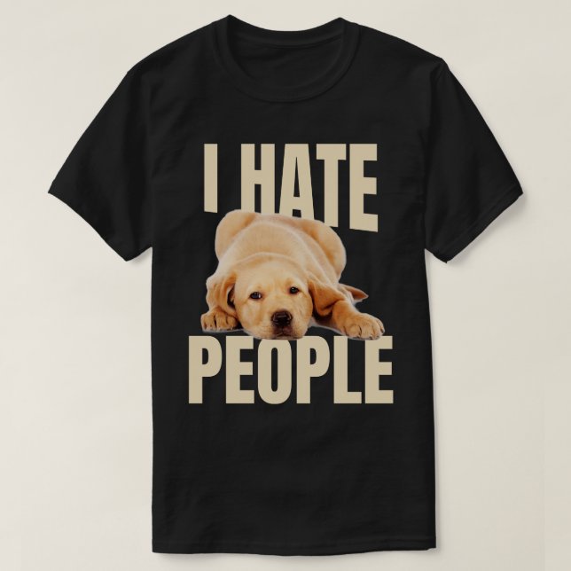 Funny Labrador Meme T Shirt (Design framsida)