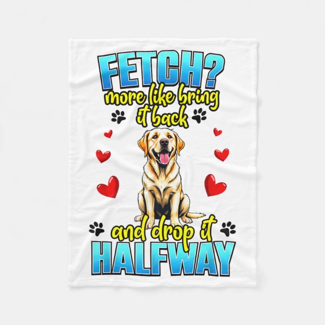 Funny Labrador Retriever Design For Dog Owner  Fleecefilt (Framsidan)