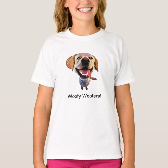 Funny Labrador Retriever Girls T-Shirt (Framsida)