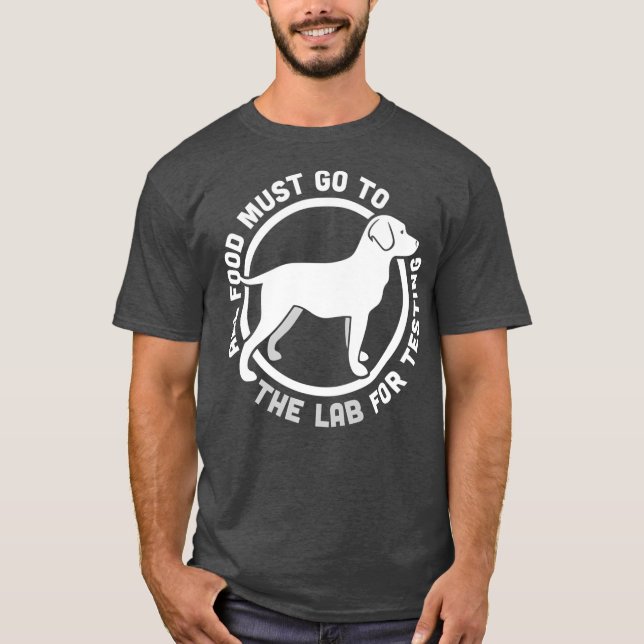 Funny Labrador Retriever Svart lab Fetch Hund Pet T Shirt (Framsida)