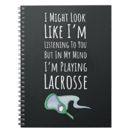 Funny Lacrosse Gift Ideas Players Team Humor Anteckningsbok