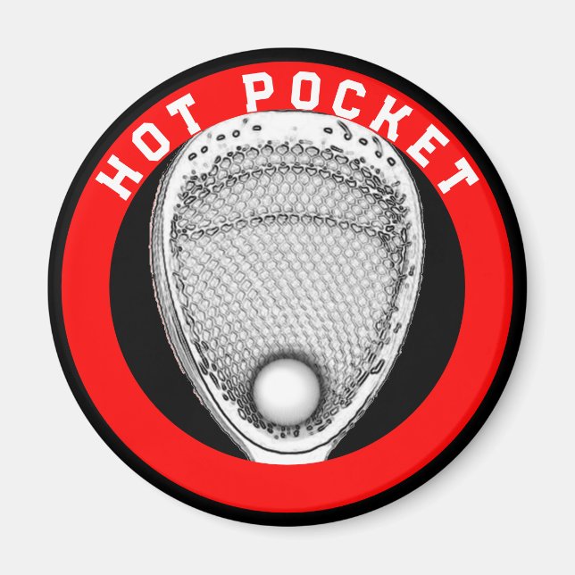 Funny Lacrosse Goalie Gift Magnet (Framsidan)