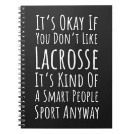 Funny Lacrosse Team Gifts Humor Quote Player Anteckningsbok