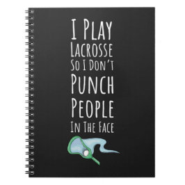 Funny Lacrosse Themed Gift High School College Lax Anteckningsbok