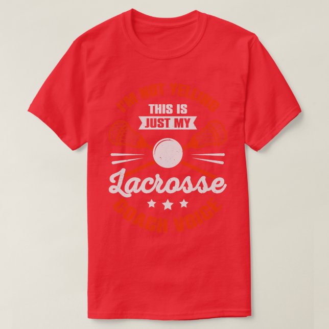 Funny Lacrosse Tränar Coach Gift T Shirt (Design framsida)