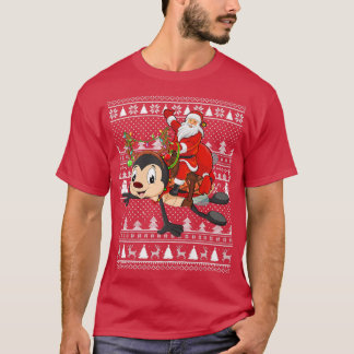 Funny Ladybird Lover Santa Riding Ladybird Ugly Ch T Shirt